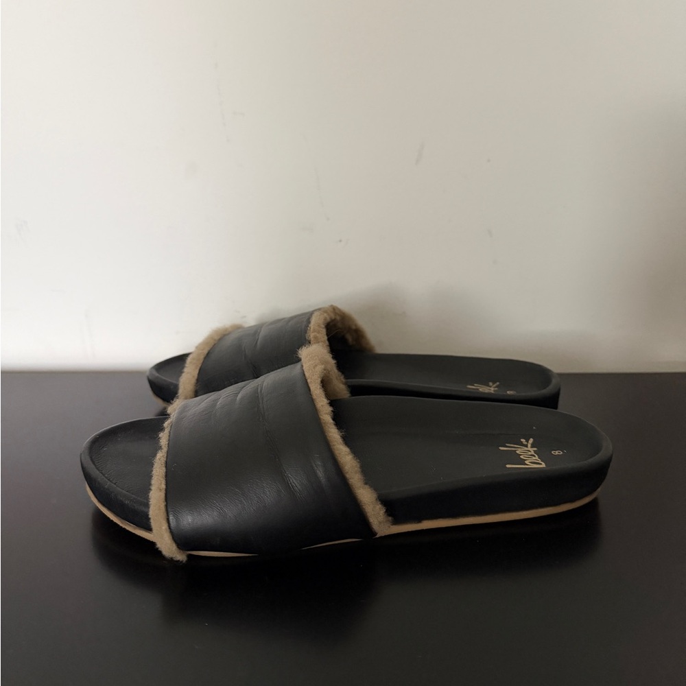 Beek Gallito Shearling Slide Sandal